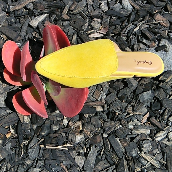 SALE NEW Vegan Suede Mules - Picture 2 of 8
